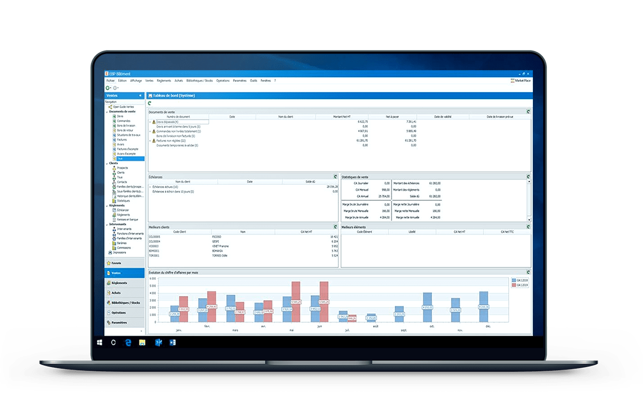 Macbook Pro EBP BATIMENT 3 logiciel Pro EBP BATIMENT